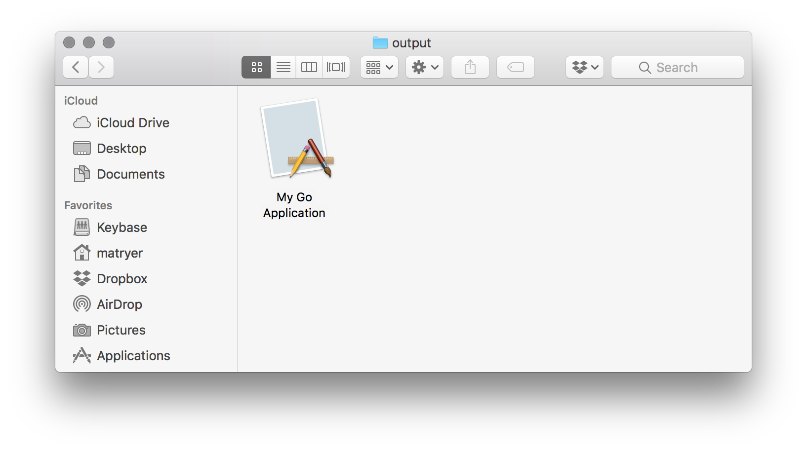 Output of appify is a mac application